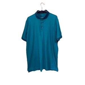 Greyson Mens Golf Polo Cherokee XL Blue Lagoon w/ Embroidered Patch Added (1910)